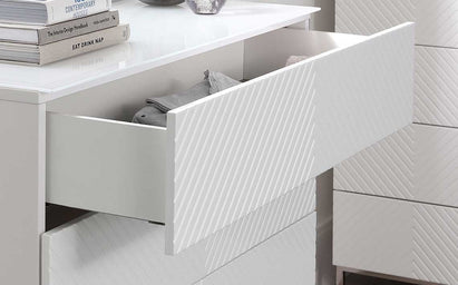 Noah White Gloss Chest Of Drawers