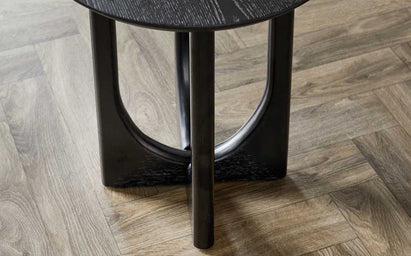 Orlan black ash side table