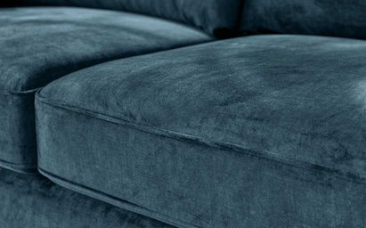 Otto Dark Blue Chenille 3 Seater Sofa