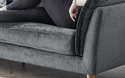 Otto Light Grey Chenille 2 Seater Sofa