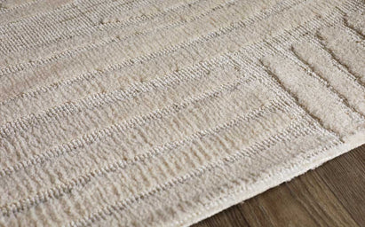 Porcelain Large Soft Touch Textured Rug Cream