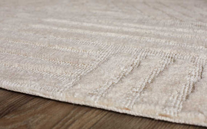 Porcelain Large Soft Touch Textured Rug Cream