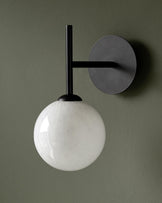 Riley marble look glass wall light