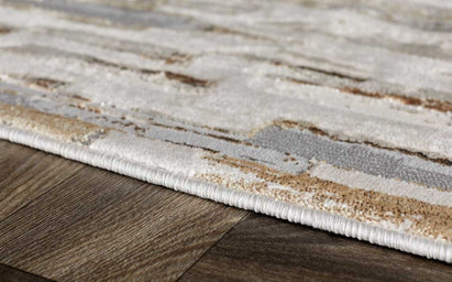 Rowan Medium Easy Living Textured Rug Mixed Metallics