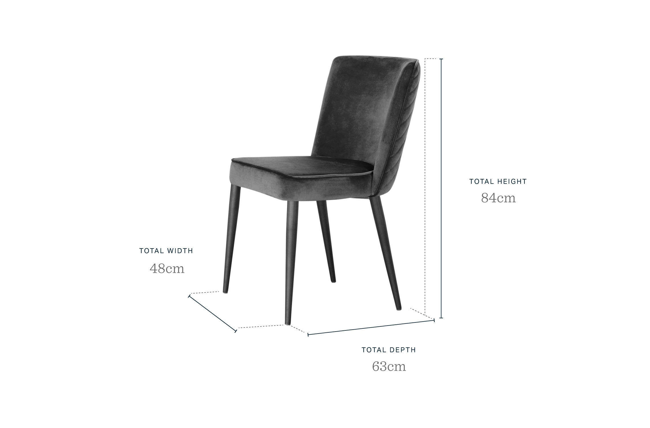 Serena Rust Velvet Dining Chair (Sold in pairs)