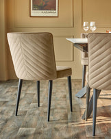 Hayden 6 to 8 seater table and 6 Serena dining chairs set