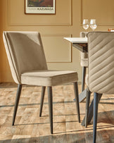 Hayden 6 to 8 seater table and 6 Serena dining chairs set