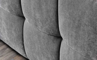 Skye dark grey fabric large corner sofa