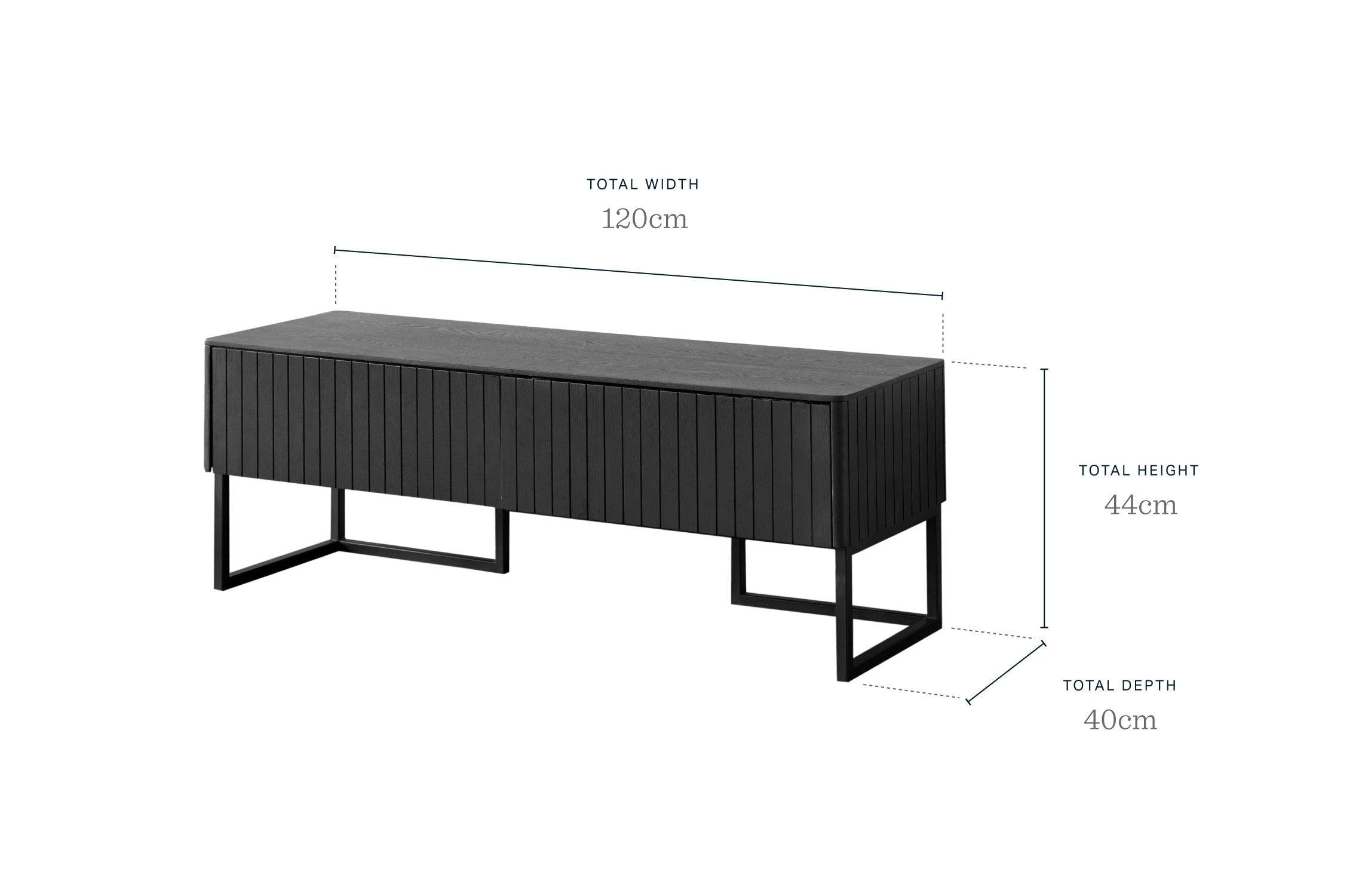 Toronto Dark Ash Compact TV Unit