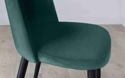 Trinny Dark Green Velvet Dining Chair (Sold in pairs)