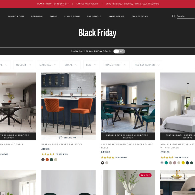 Next furniture deals black friday