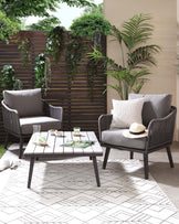 ivy garden armchair mid grey