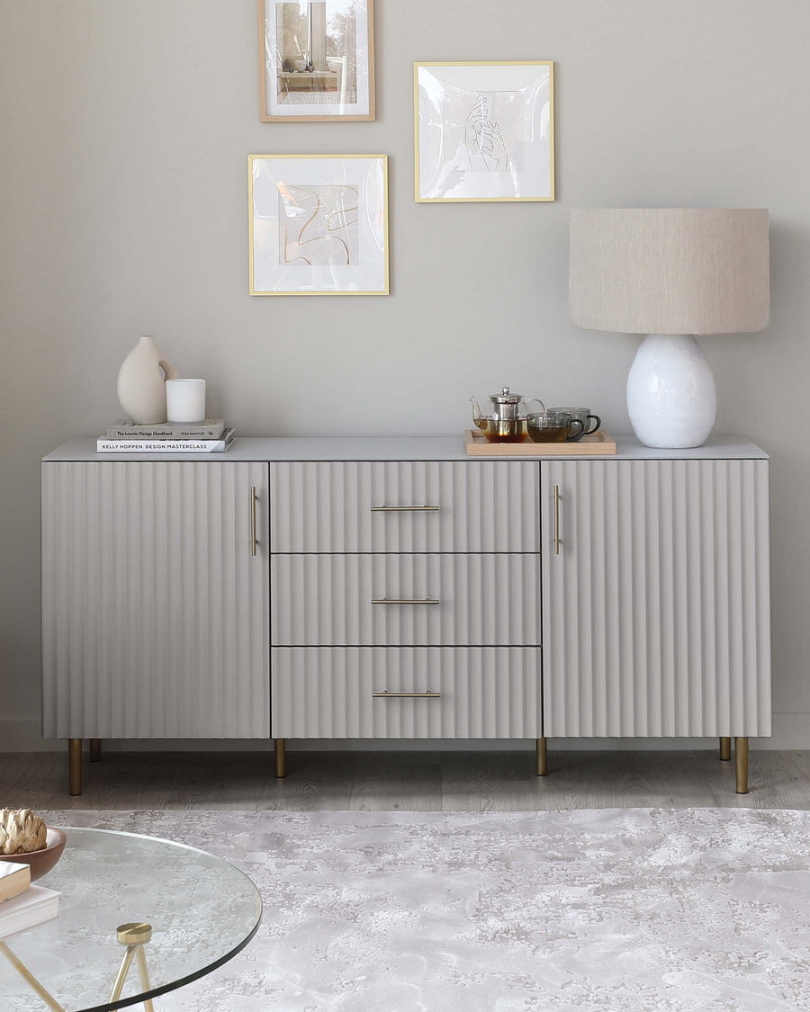 Albury Light Grey Sideboard by Danetti