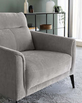 brooks fabric armchair light grey