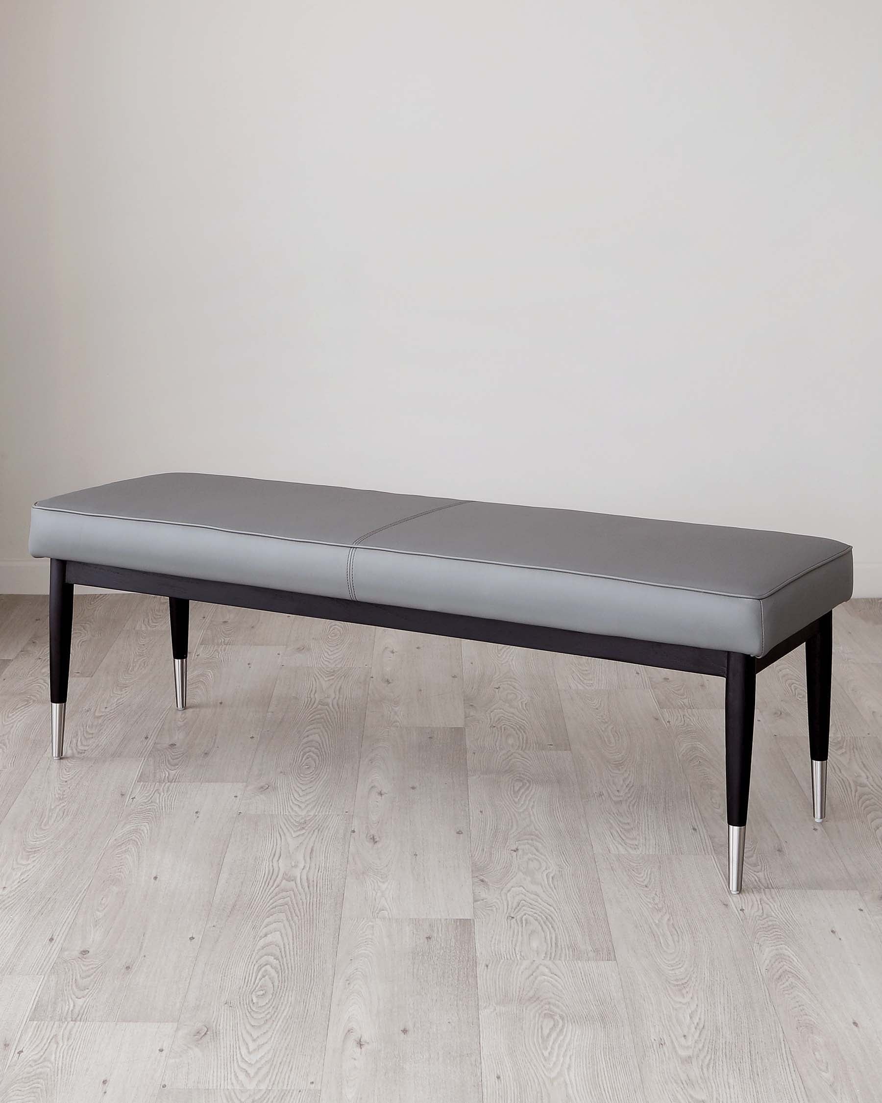 Faux leather online upholstered bench