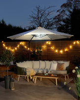 helena solar cantilever parasol ivory