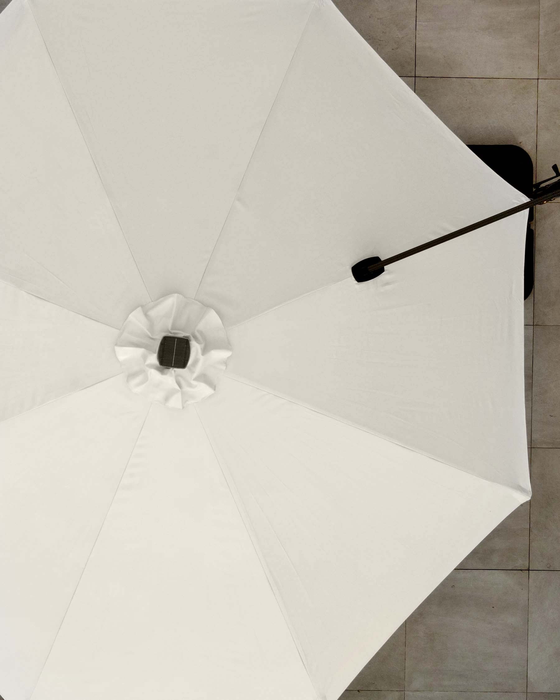 helena solar cantilever parasol ivory