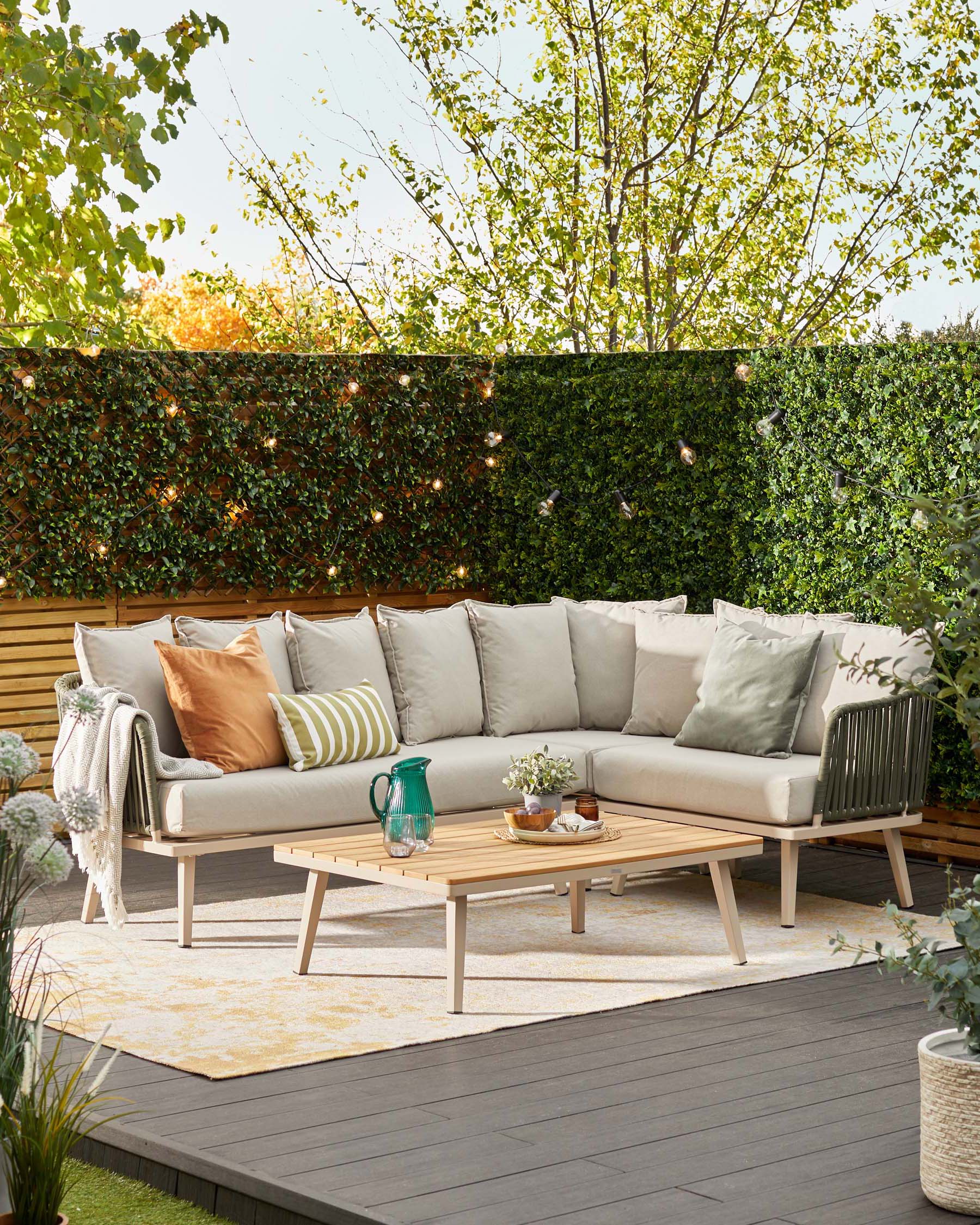 Modern garden corner deals sofa