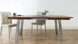 assi walnut extending and deco dining set