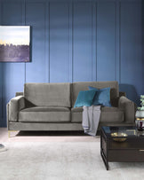 mayfair 3 seater velvet sofa grey