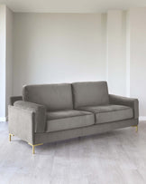 mayfair 3 seater velvet sofa grey