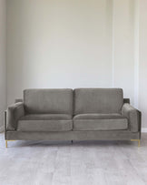 mayfair 3 seater velvet sofa grey