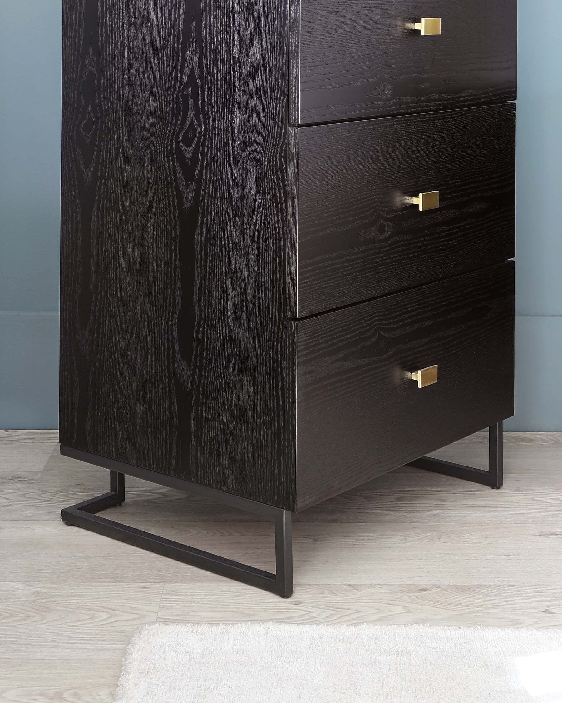 Black fashion tall boy drawers