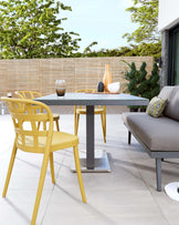 skye garden chair mustard yellow