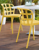 skye garden chair mustard yellow